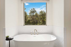 Deer Pines Model Home - Arlington Floorplan - Primary Bathroom - Modern Design - Stand Alone Tub